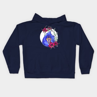 Dragoon from FF14 Job Crystal with Flowers T-Shirt Kids Hoodie